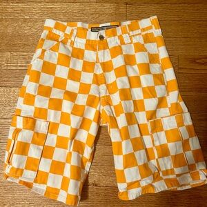Tennessee volunteers checkered Game Bibs shorts size 29 🍊